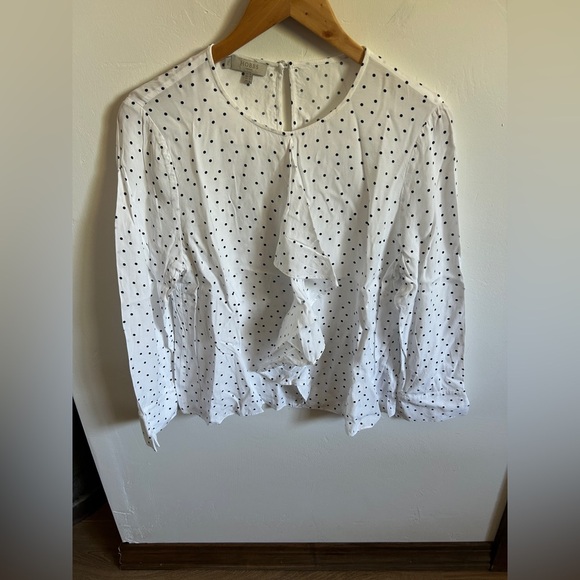 Hobbs London Polka Dot Blouse - Picture 1 of 8